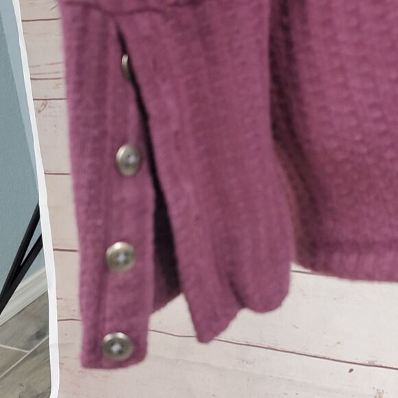Chaser | Mulberry Purple Thermal Waffle Top, Med - Picture 5 of 7